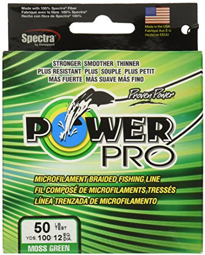 POWER PRO Unisex-Erwachsene 21100500100E POWERPRO 22,7 kg X 90 YD. Grün, Moosgrün, One Size