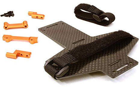 RC Model Machined Battery Tray w/Composite Plate for Vaterra Twin Hammers 1.9 Rock Racer