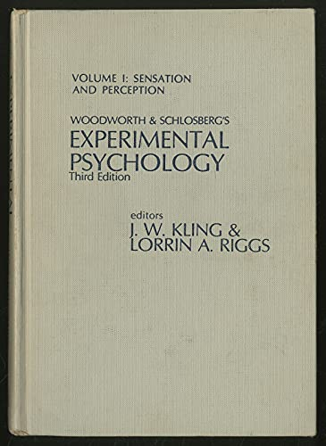 Woodworth and Schlosberg's Experimental Psychology