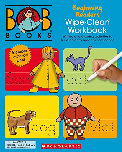 Bob Books - Wipe-Clean Workbook: Beginning Readers Phonics, Ages 4 and Up (Stage 1: Starting to Read): Writing and Drawing Activities to Build an Early Reader's Confidence