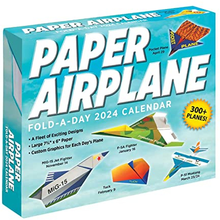 Paper Airplane 2024 Fold-A-Day Calendar: Original Andrews McMeel-Tagesabreißkalender [Kalendar]