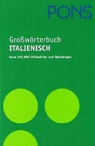 PONS Großwörterbuch für Experten und Universität, Italienisch
