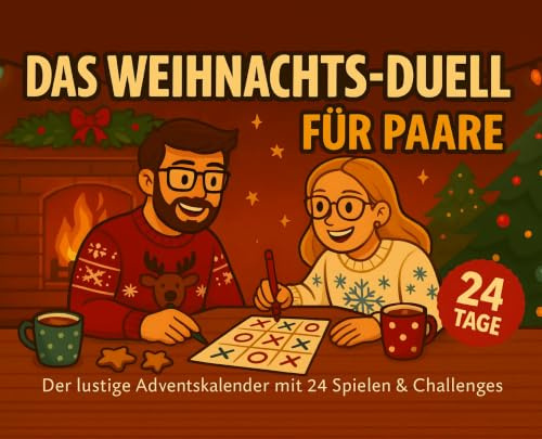 Das Weihnachts-Duell für Paare: Das lustige Adventskalender Buch mit 24 Spielen und Challenges - ideal zum Verschenken und für viele lustige Stunden im Dezember