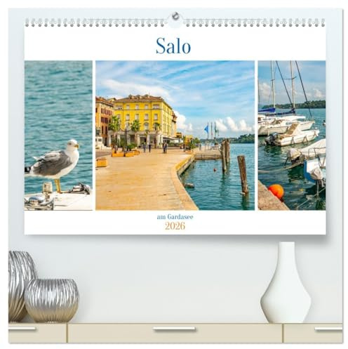 Salo am Gardasee (hochwertiger Premium Wandkalender 2026 DIN A2 quer), Kunstdruck in Hochglanz: Der malerische Ort am Westufer des Gardasees. (CALVENDO Orte)