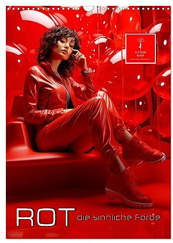 Rot, die sinnliche Farbe (Wandkalender 2026 DIN A3 hoch), CALVENDO Monatskalender: Rot - die Farbe der großen Gefühle. (CALVENDO Kunst)