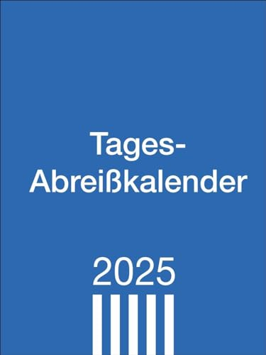 Tagesabreißkalender klein 2025: Praktischer Tischkalender zum Abreißen. Büro-Kalender mit großer Datumsanzeige, Anekdoten und Rätsel. Kleiner Tageskalender zum Aufstellen. (Bürokalender Heye)