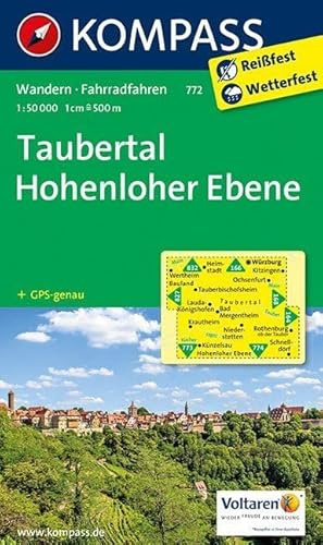 KOMPASS Wanderkarte Taubertal - Hohenloher Ebene: Wanderkarte mit Radrouten. GPS-genau. 1:50000