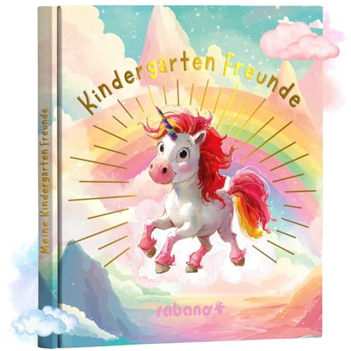 Freundebuch Kindergarten Mädchen, Einhorn Freundebuch, Freundschaftsbuch Kindergarten, Meine Kindergartenfreunde Buch, Freundebuch Einhorn