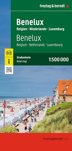 freytag & berndt Straßenkarte Benelux, Belgien - Niederlande - Luxemburg 1:500.000: Belgium - Netherlands - Luxembourg