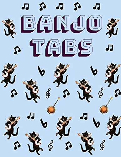 Banjo Tabs: Banjo Tabs für Anfänger | Leere Notenblatt mit Banjo Tabulatur für Banjo Lieder und -akkorde | Schreibe deine eigene Banjo Musik auf! (Banjo Notizbuch)