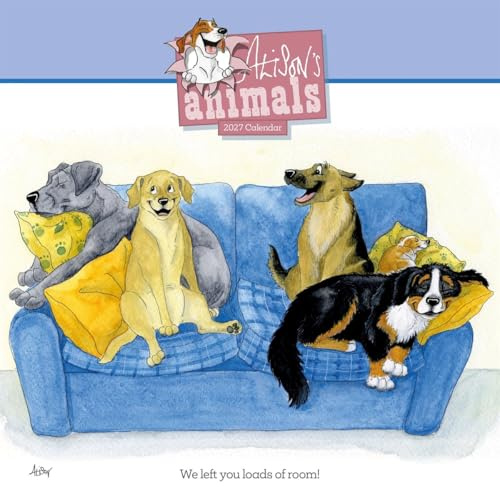 Carousel Worldwide Alison’s Animals 2027 Wall Calendar, 12-Month Calendar, Charming Animal Illustrations