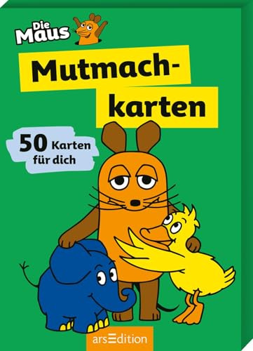 Die Maus – Mutmachkarten: 50 Karten für dich | Kartenbox mit 50 Affirmationskarten für alle Fans von „Die Sendung mit der Maus“