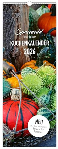 Küchenkalender Spreewald 2026 NEU! inkl. Rezepte | 15 x 40 cm | weißes Kalendarium