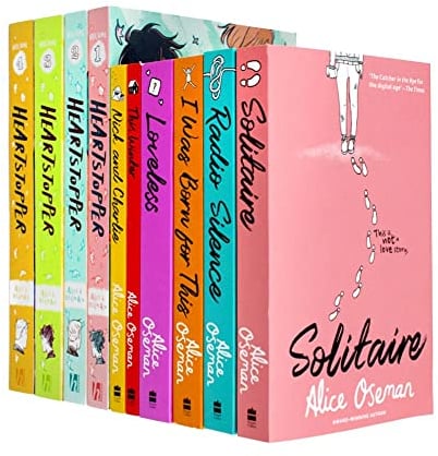 Alice Oseman Collection 10 Book Set (Heart Stopper Series 1-4, Solitaire, Loveless, This Winter, Radio Silence, Nick and Charlie, I Was Born for This)