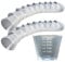 100 x 30ml Plastic Reusable Guided Measuring Cup Tablet Pill Tub Medicine Containers