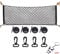 nuoshen Sicai Cargo Nylon Net, 4 Hooks Car Trunk Universal Cargo Net Elastic Nylon Mesh Storage Organizer Car Net for Kids Luggage for SUV,Truck Bed or Trunk, Black