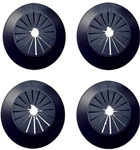 Wandflansch, einfache Installation, Kunststoff-Heizkörper-Rosette, Wasserrohr-Abflussrohr-Abdeckung, Wandrohr-Abdeckung, Dekoration, Rohrmanschette, Abdeckung (innerhalb von 5 cm, schwarz)