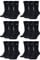 Nike 18 Paar Socken Herren Damen Sparset Tennissocken Sportsocken Laufsocken Paket Bundle SX4508 Weiß Schwarz Grau, Sockengröße:38-42, Farbe:schwarz/schwarz/schwarz