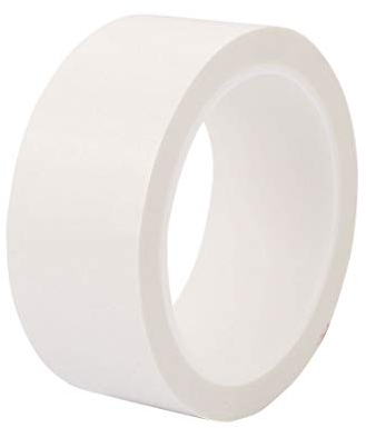 Weißes Band mit einer Länge von 50 m, starkes, einseitiges Klebeband von 40 mm aus Mylar.