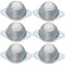 6 Stück Kugelrollen YUTOU Klein Nylon Möbelrollen Transfer Bearing Ball Transfer Bearing Möbelrollen Flach Ball Roller Kugelrollenlager mit 2 Montagelöcher für Möbeln Maschinen und Spielzeug