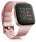 Zoye Silicone Straps Compatible With Fitbit Versa 2/Lite SE, Classic Soft Replacement Sport Wristbands for Women Men (Z-Rose Gold, S 5.5-7.1 Inch)