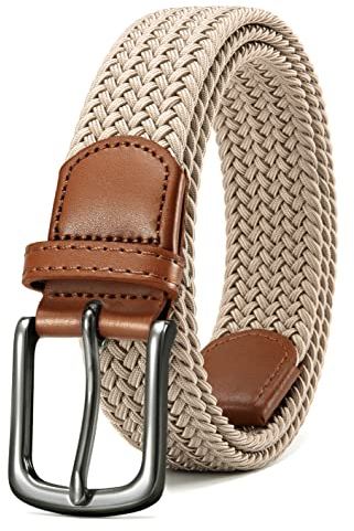 CHAOREN Elastischer Gürtel Herren, Flechtgürtel Gürtel Ohne Löcher, Robuste Bauweise und Gut Bewegen Kann 35mm