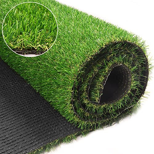 Weidear Artificial Turf Grass 4ft 11in x 8 ft, Realistic Fake Grass Rug with Drainage Holes, 20MM Indoor Outdoor Lawn Grass Landscape for Backyard Patio, Synthetic Grass Mat for Dogs Pets, Customized