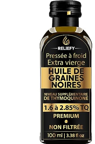 OLIO DI SEMI NERI 9X% Ultra Forza Tymochinone 100% Pressato a Freddo Ricco di Nigella Sativa, Omega 3 6 & 9, 100 ml
