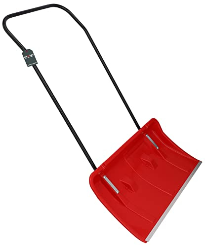 KOTARBAU® Pala da Neve con Ruote 80 cm, Profilo in Alluminio, Manico in Metallo - Pratica Pala Rossa