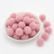 15mm ca. 144 Stück Bunte Mini Pompons zum Basteln filzkügelchen Bunt pom pom Bälle Kleine Bommeln Flauschigen Plüschbälle für Dekorieren Verzieren Nähen DIY Kreativen Handwerk,Altrosa A