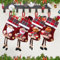 BNGXR Weihnachtsstrumpf, Set 4 Stück Groß Nikolausstiefel Nikolausstrumpf Weihnachten Christmas Stocking zum Befüllen Weihnachtsdekoration für Kamin Wand Treppe Weihnachtsbaum, 30CM
