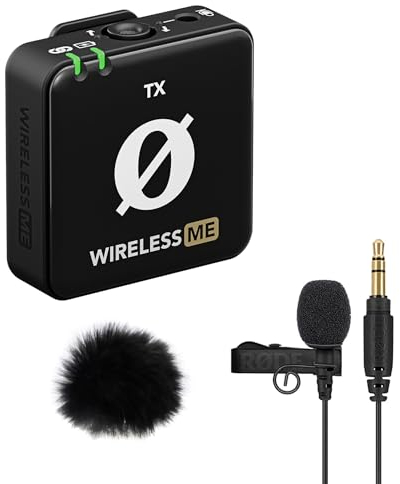 RØDE Rode Wireless ME TX Wireless Microphone Transmitter Module Single + Lavalier GO + Keepdrum Fur Wind Shield