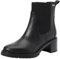 Tommy Hilfiger Donna Stivaletti Chelsea Mid Heel in Pelle, Nero (Black), 40