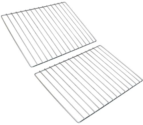 Nischenmarkt 2 Stück Edelstahl Grillrost, Edelstahlrost, Rost, Grillrost Verschiedene Größen (44,5 cm x 25,5 cm)