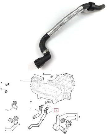 GENERICO MANICOTTO RISCALDAMENTO TUBO FLESSIBILE COMPATIBILE FI MULTIPLA 98-10 0046771020 AGM PARTS
