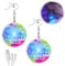 Lotvic Discokugel Ohrringe, Ohrringe Disco Ball, Ohrringe Disco, Ohrringe Discokugel Silber, Thema Party Diskokugel, Hippie Accessoires, Halloween Statement Ohrringe