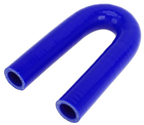A ABSOPRO 1 Pièce 22mm/0,87 Id 150mm/5,91 Longueur 180 Degrés Tuyau De Silicone Bleu Tuyau De Liquide De refroidissements Universel