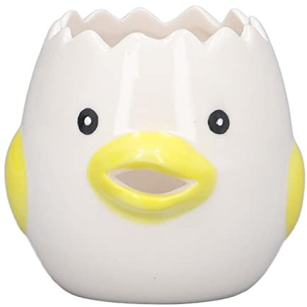 Egg White Yolk Separator, Egg Liquid Separation Egg White Liquid Filter Yolk Separation for Baking Cake, Kitchen Gadget Cooking, Baker Tool (Yellow)