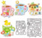 GLOBLELAND Stanzformen Für Tassen Mit Entenzahlen Und Buchstaben Für Bastelarbeiten Scrapbooking Metall Wassertassen Stanzformen Teetassen Stanzungen Für Kartengestaltung Prägung Fotoalbum