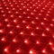 DINOWIN Lichternetz Außen Batteriebetrieben 1.5x1.5M 96LED Garden Net Lichter 8 Modi Dekoration Beleuchtung Wasserdicht Netz Lichtervorhang für Halloween Weihnachten Hochzeit Party (Rot)