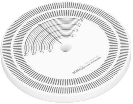 Qukaim Plattenspieler Stroboskopscheibe Plattenspieler Stroboskopscheibe LP Plattenspieler Tachometer für 33RPM 45RPM Geschwindigkeitserkennung, Kalibriermatte für genaue Drehzahlmessung
