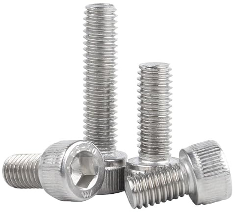 HBGNZU 10/5/1 stücke Links Gewinde 304 Edelstahl Allen Hexagon Hex Buchse Tasse Zylinderkopf Schraube Bolzen(M12 x 45mm (1pcs))