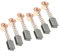 Carbon Brushes for G720 For Angle Grinder, Set of 6pcs Measuring 5x8x12mm Each