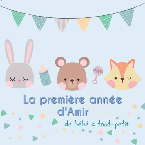 La première année d'Amir - de bébé à tout-petit: Album bébé à remplir pour la première année de vie - Album naissance garçon
