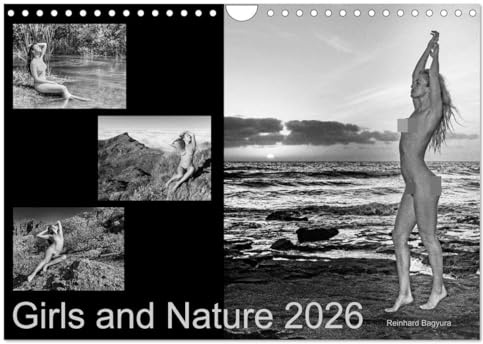 Girls and Nature (Wandkalender 2026 DIN A4 quer), CALVENDO Monatskalender: Bezaubernde Mädchen in fantastischer ursprünglicher Natur. (CALVENDO Erotik)