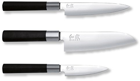 Kai Wasabi Black 67-W17 - Set di coltelli da cucina