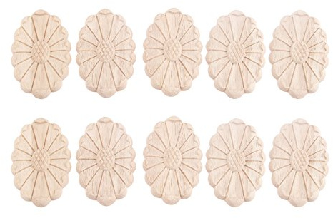 10pcs Woodcarving Corner Decal Applique for Walls Doors Cabinets Windows Mirrors European Furniture Style 8 x 5cm