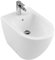Villeroy & Boch Bidet Subway 540100 370 x 560mm, a Pavimento, 1 Foro per Rubinetto, con troppopieno, colorazione: Bianco Ceramicaplus - 540100R1