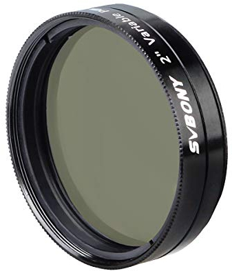 SVBONY SV128 Telescope Filter Polarizing Filter for Astronomic Telescope Eyepiece 2 inches Variable Polarizer Lens Filter for Viewing The Moon and Planets