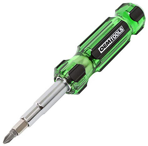 OEM Tools 22588 13-in-1 Multi-Bit Screwdriver, Nut Driver and Schrader Valve Tool, Multi Tool Screwdriver Kit, HVAC Tools, Electrician Tools